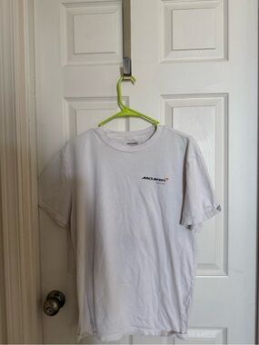 Hollister White Short Sleeve Tee with McLaren Chest Logo
